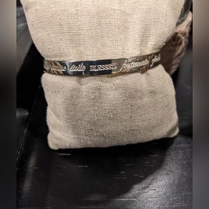 Stella & Dot scripted hinge bangle